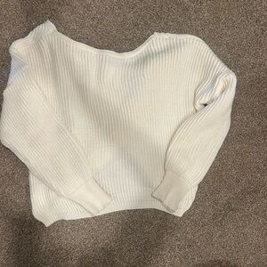 Elegant Cream Knit Sweater
